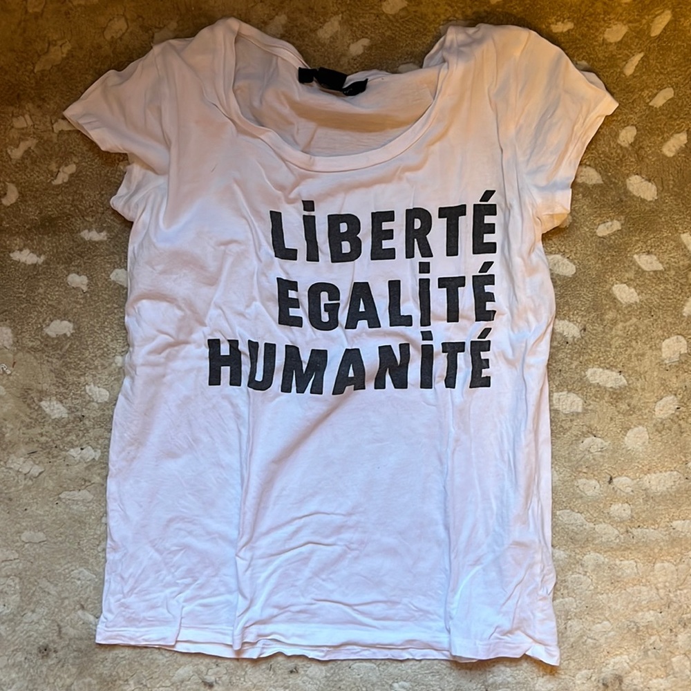french connection white tee
